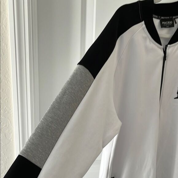 MACEOO Paris Custom White & Black Jacket Meticulously Engineered Runs 3Xl -5XL - Picture 7 of 15